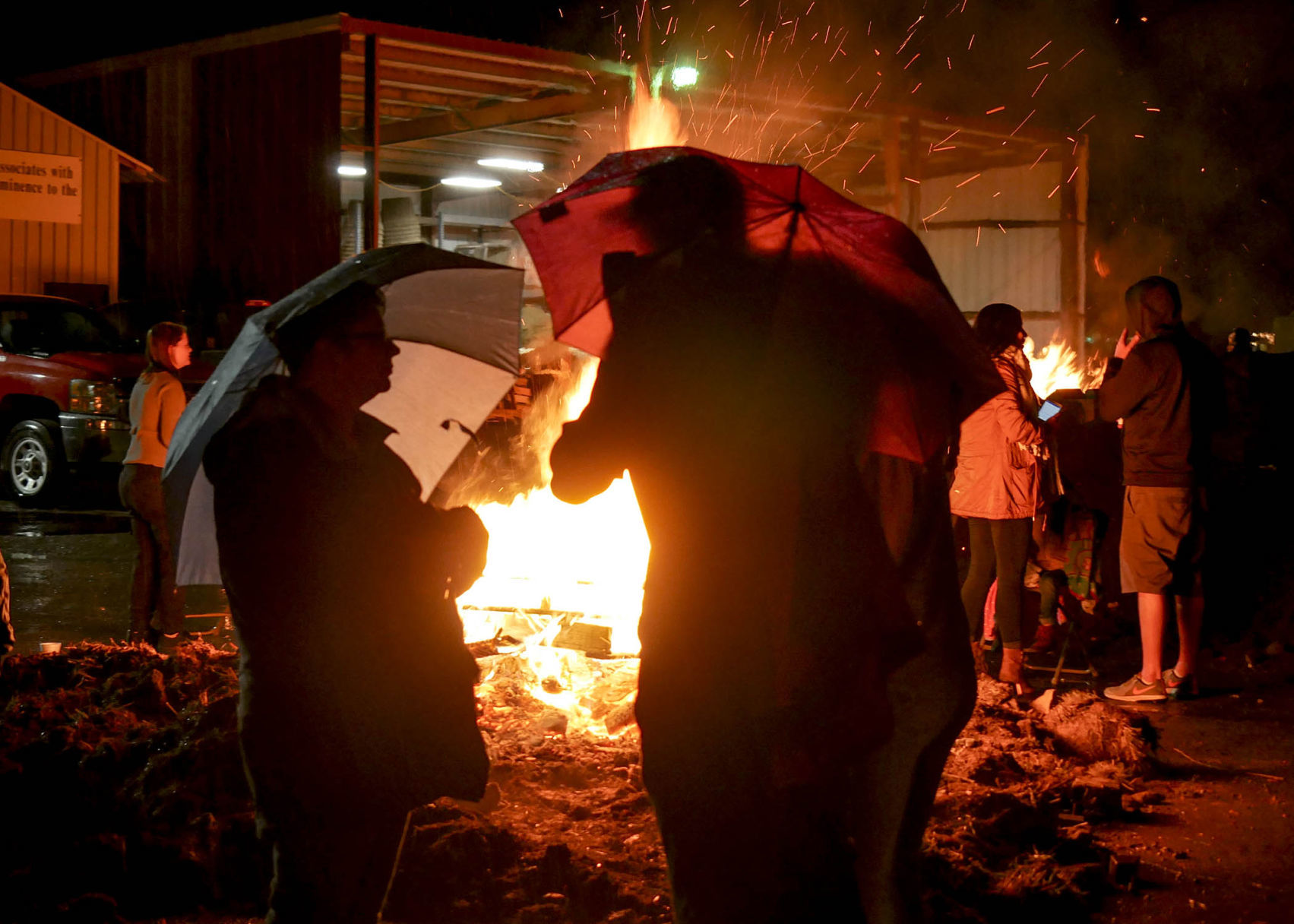 Waiting by the bonfires